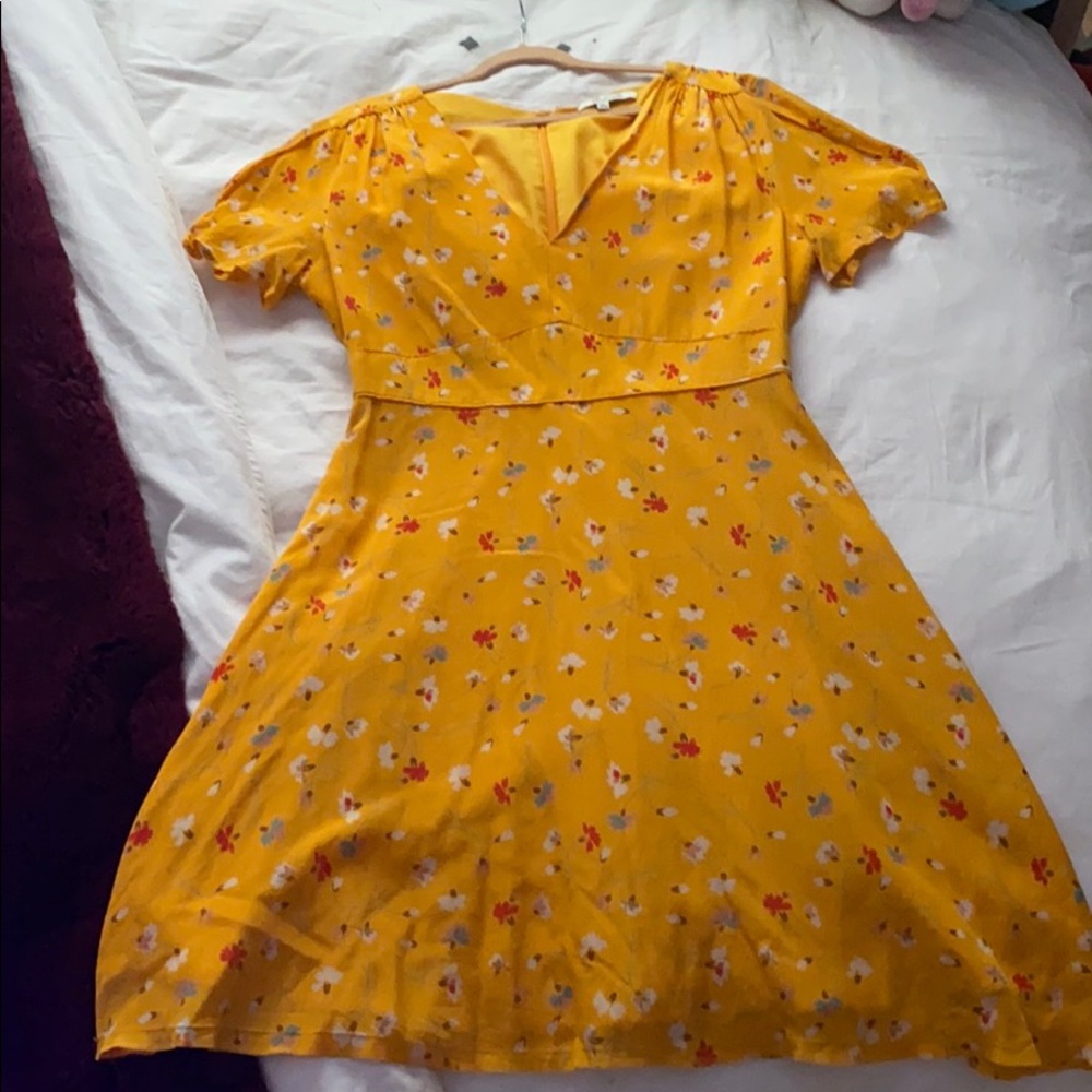 Yellow Floral Madewell Summer Dress